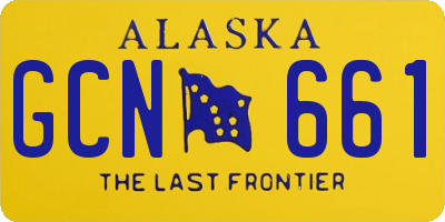 AK license plate GCN661