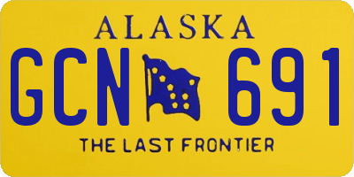 AK license plate GCN691