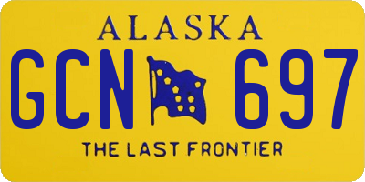 AK license plate GCN697