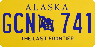 AK license plate GCN741