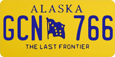 AK license plate GCN766