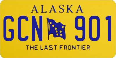 AK license plate GCN901