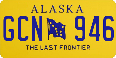 AK license plate GCN946