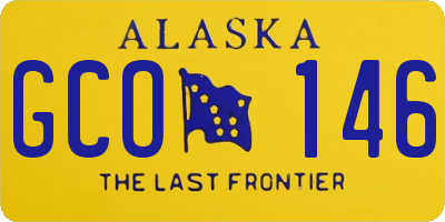 AK license plate GCO146