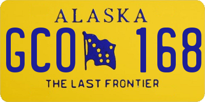 AK license plate GCO168
