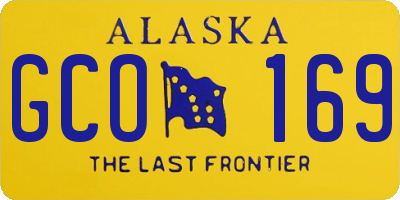 AK license plate GCO169