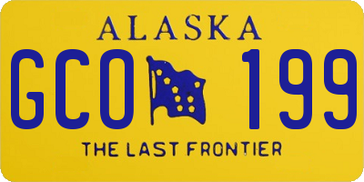 AK license plate GCO199