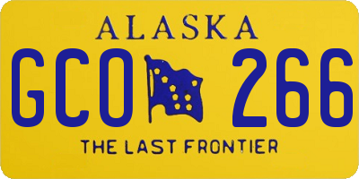 AK license plate GCO266