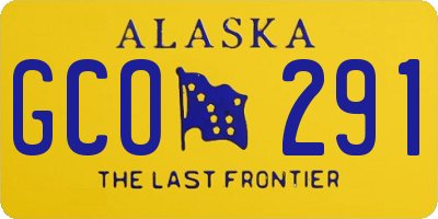 AK license plate GCO291
