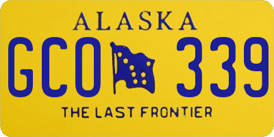 AK license plate GCO339