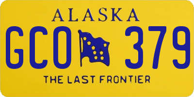 AK license plate GCO379