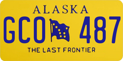 AK license plate GCO487