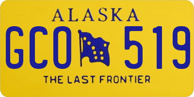 AK license plate GCO519