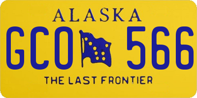 AK license plate GCO566