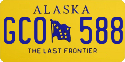 AK license plate GCO588