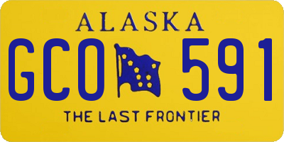 AK license plate GCO591