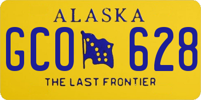 AK license plate GCO628