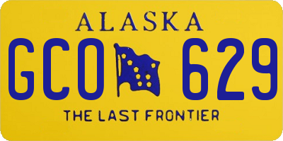 AK license plate GCO629