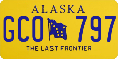 AK license plate GCO797