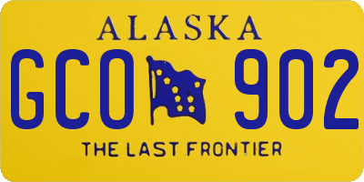 AK license plate GCO902