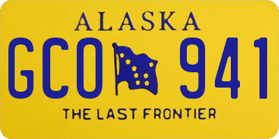 AK license plate GCO941