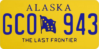 AK license plate GCO943