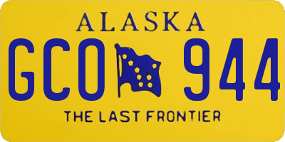 AK license plate GCO944