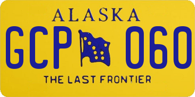 AK license plate GCP060
