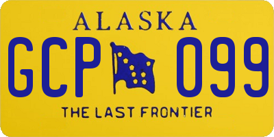 AK license plate GCP099