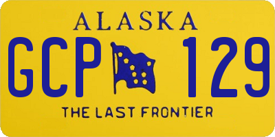 AK license plate GCP129