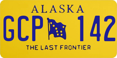 AK license plate GCP142