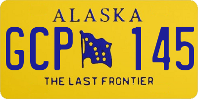 AK license plate GCP145