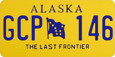 AK license plate GCP146