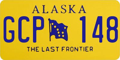 AK license plate GCP148