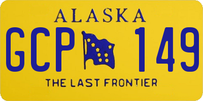 AK license plate GCP149