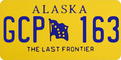 AK license plate GCP163