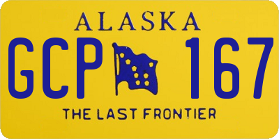 AK license plate GCP167