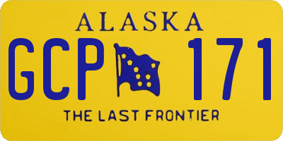 AK license plate GCP171