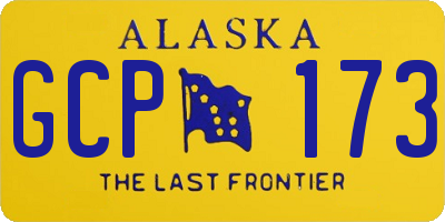 AK license plate GCP173
