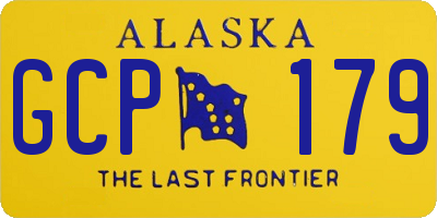 AK license plate GCP179