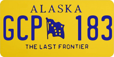 AK license plate GCP183