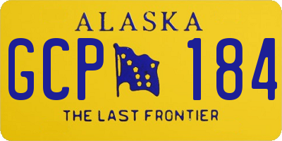 AK license plate GCP184