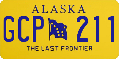 AK license plate GCP211