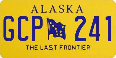 AK license plate GCP241