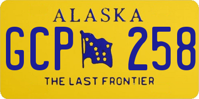AK license plate GCP258