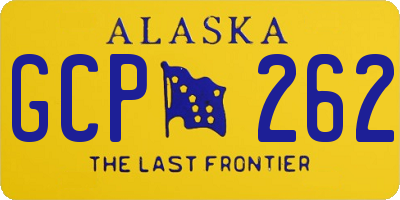 AK license plate GCP262