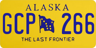 AK license plate GCP266