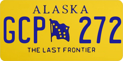 AK license plate GCP272