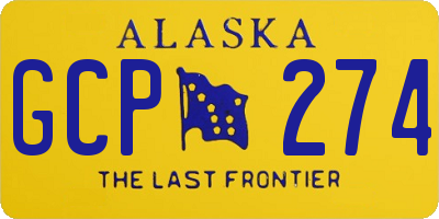 AK license plate GCP274