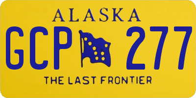 AK license plate GCP277